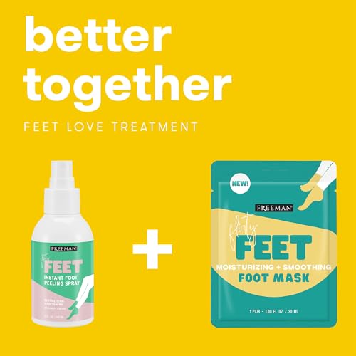 Freeman Flirty Feet Foot Peel Spray and Moisturizing Masks Set (4-Piece)
