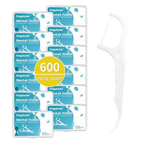 600 Count Dental Floss Picks ? Non-Slip Grip Handle,Non-Breakable Tooth Picks Flossers ? Equipped with 12 Portable Boxes,Family Bundle