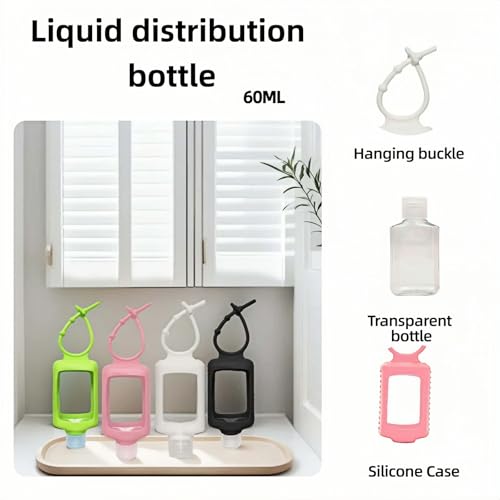 TSA-Approved Leak Proof Travel Bottles 60ml 4-Pack with Silicone Sleeves
