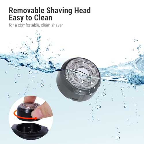2 Pack Mini Electric Shaver Portable Travel Shavers Pocket Shaver USB-C Rechargeable Travel Razor for Men Electric Beard Trimmer Suitable for Home car Office and Business Travel Unisex Easy Cleaning