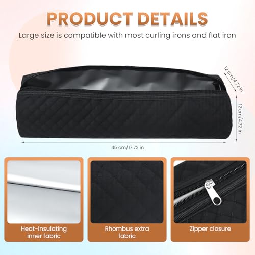 Heat Resistant Hair Tools Organizer Bag - Travel Storage
