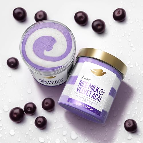Dove Sugar Body Scrub Acai & Rice Milk 15 oz