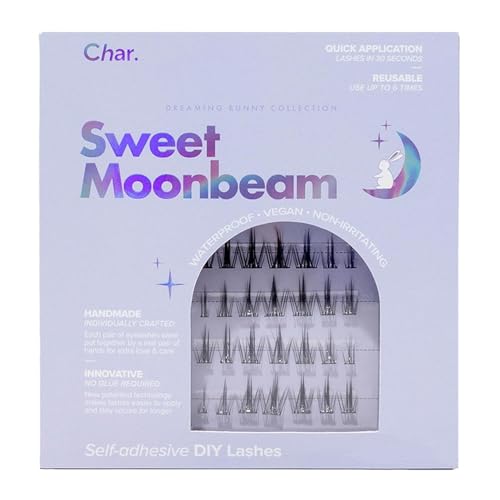 Char Self-Adhesive False Eyelashes - No Glue, Reusable