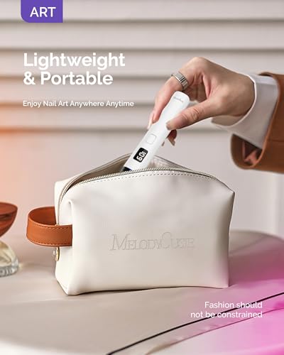 MelodySusie Handheld UV Nail Lamp with Stand & Cordless Design