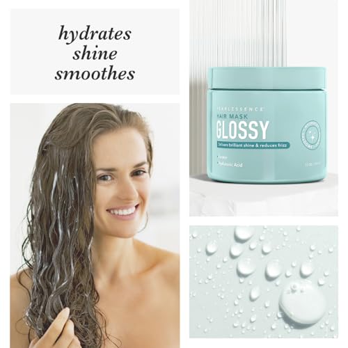 Pearlessence Glossy Hair Mask with Keratin & Hyaluronic Acid 12oz