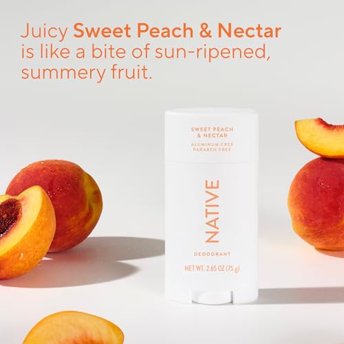Native Deodorant Sweet Peach & Nectar - Natural Aluminum-Free Stick 2.65oz