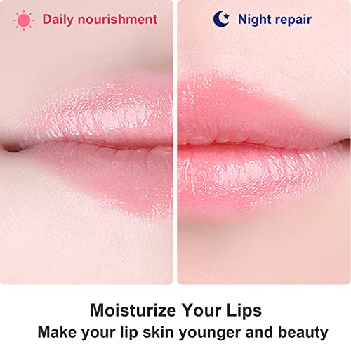 Permotary 30 PCS Moisturizing Collagen Lip Mask Crystal Mouth Care Pads Mask for Moisturizing & Reducing Chapped, Smoothing Fine Lines Lip Patches with Moisture Essence for Valentines Day Gifts