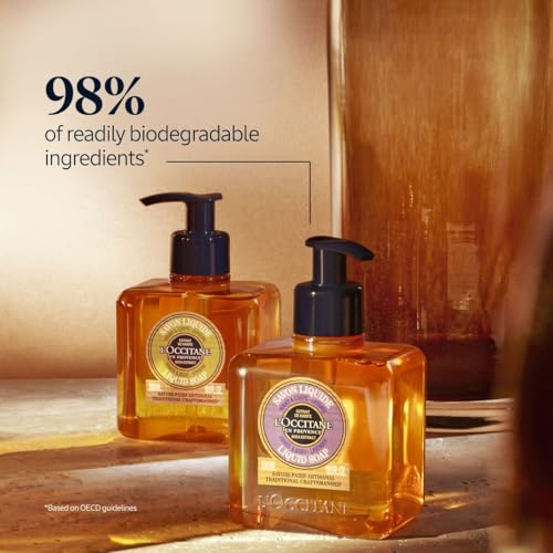 L'OCCITANE Shea Butter Hand & Body Liquid Soap - Moisturizing, Gentle Cleansing