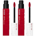 MAYBELLINE Super Stay Matte Ink Liquid Lipstick Makeup, Long Lasting High Impact Color, Up to 16H Wear, Pioneer, Blue Red, 1 Count, Packaging May Vary (Pack of 2)