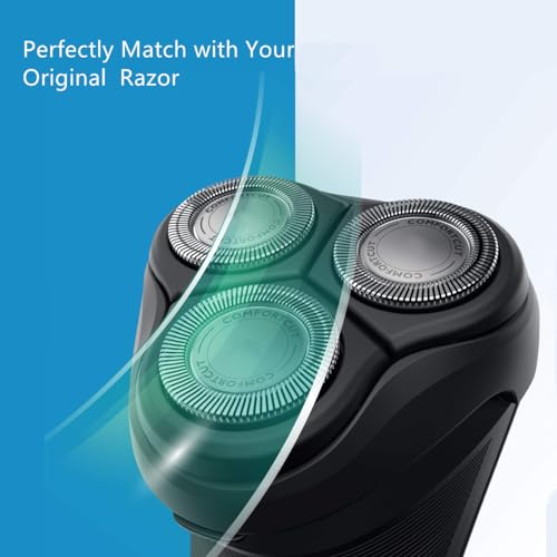 BECHY SH30 Replacement Heads for Series 3000, 2000, 1000 Shavers and S738, Compatible with Philips Norelco Shaver ComfortCut Blades Shaving Heads Like S1560 S3310