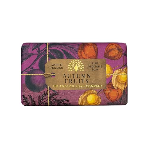 The English Soap Company Anniversary Wrapped Soap Bar, Luxury Lily Shea Butter Soap Bar, Moisturising Soap Bar for Face and Body, Lily of the Valley Scent 190g