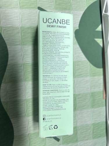 UCANBE Dewy Makeup Setting Spray - Long Lasting, Fast Drying Finish, 3.38 Fl Oz