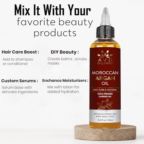 AVD Organics 100% Pure Moroccan Argan Oil 120ml