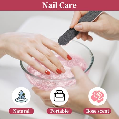 Rose Manicure & Pedicure Spa Soaking Balls - Cuticle Softening Tablets 8oz