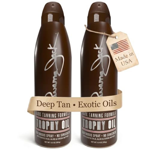 Panama Jack Trophy Suntan Oil 5.5 oz - Deep Tan Formula, No SPF