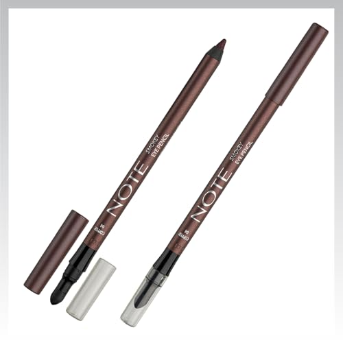 NOTE Smokey Eye Pencil - Waterproof Eyeliner Pencil - Smudge-Resistant Eye Liner Pencils with Foam Tip for Blending - 04-0.04 oz