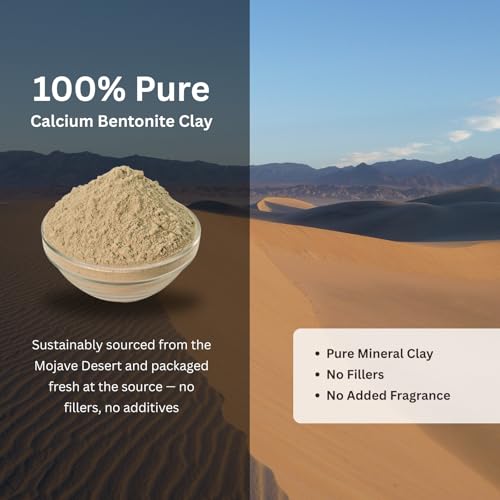 Amish Farms Bentonite Clay Mask for Face ? Facial Clay Mud Mask with All Natural Calcium Bentonite for Deep Cleansing | Face & Body | 16 oz | Made in USA