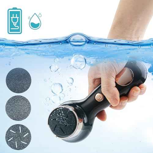 Electric Foot Callus Removers for Feet - Rechargeable Waterproof Portable Electronic Foot File Pedicure Tools for Cracked Heels Dead Skin