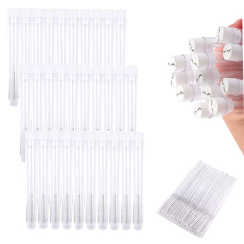 Colorful Lash Pattern Disposable Mascara Brushes - 60 Pcs