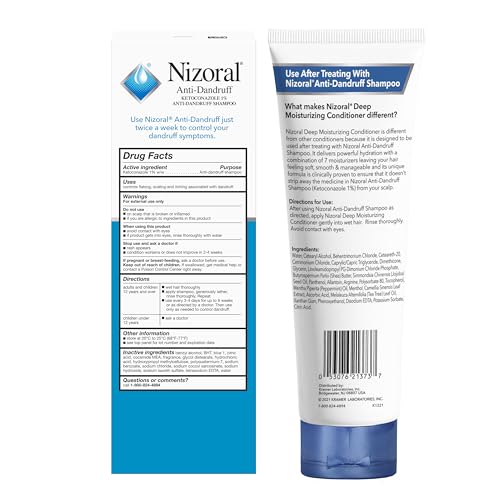 Nizoral Anti-Dandruff Shampoo, 14 Oz + Deep Moisturizing Conditioner, 9.4 Oz Bundle