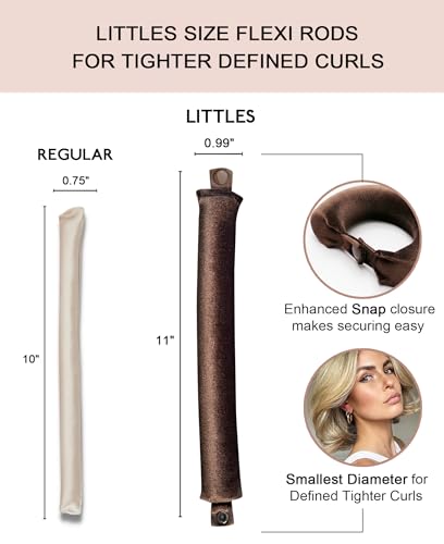 Heatless Curling Rods Overnight - Velvet Hair Rollers for Sleep