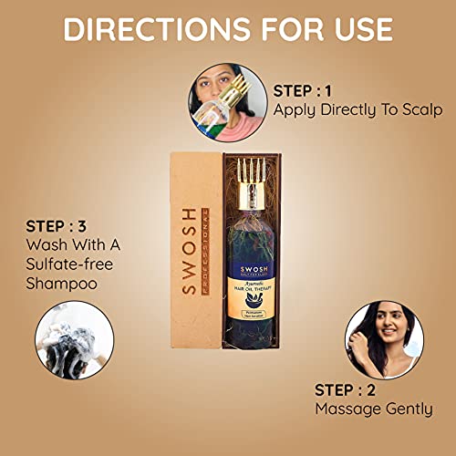 SWOSH Bhringraj & Amla Ayurvedic Hair Oil, 100ml