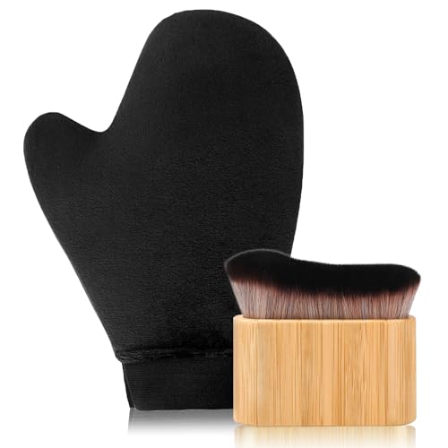 Self Tanning Mitt & Brush Kit - 2 Pc Applicator Set