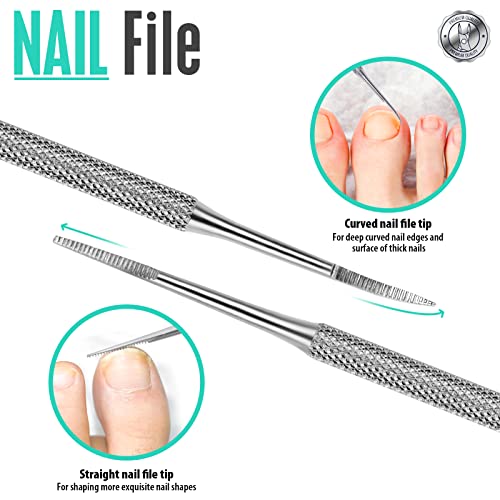 Fandamei Stainless Steel Cuticle Trimmer & Ingrown Toenail Tool Kit