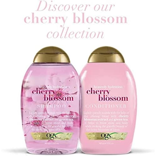 Organix Heavenly Hydration Plus Shampoo, Cherry Blossom, 13 Fluid Ounce