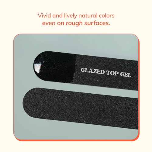 Heyhae Glazed Top Gel Top Coat for Nails – Non-Wipe, Fast-Dry 0.23 fl oz