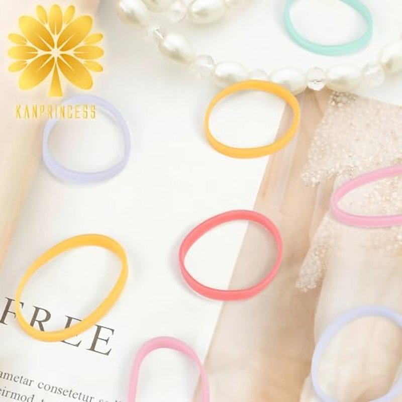1000 Pcs Mini Hair Rubber Bands - Soft Elastic Ties for Kids & Adults