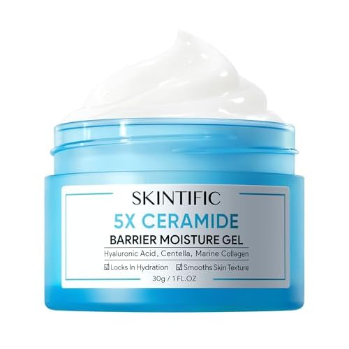 5X Ceramides Moisture Barrier Cream, Hydrating Skin Barrier Repair Face Moisturizer for All Skin Types with Hyaluronic Acid & Centella, Daily Moisturizer, Non-Comedogenic