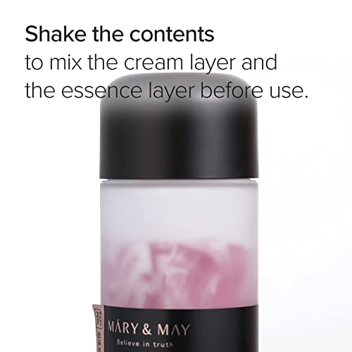 Mary&May Vegan Blackberry Complex Cream Essence 140ml, Hydrating & Soothing Essence, Fragrance-Free, Hypoallergenic, Deep Moisture, Anti-Aging, Boost Elasticity, Korean Skincare