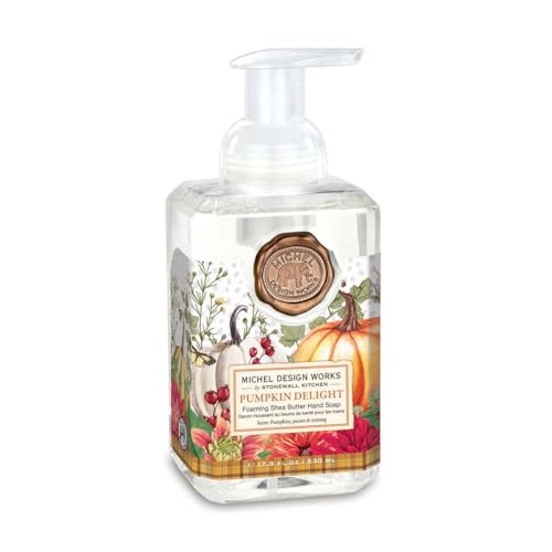 Michel Design Works Scented Foaming Hand Soap and Napkin Caddy Set, Pumpkin Delight