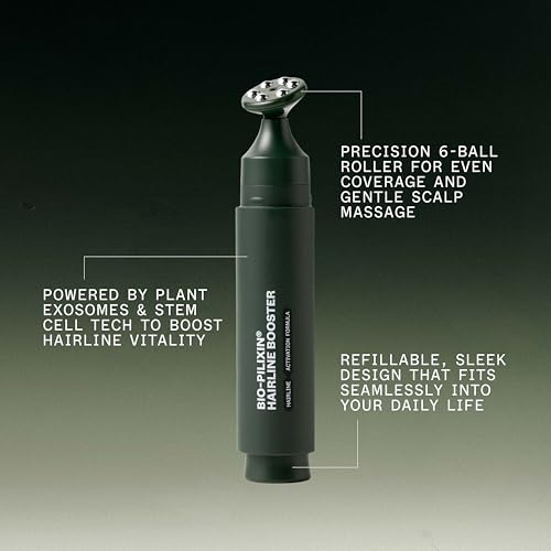 Scandinavian Biolabs Bio-Pilixin¢ç Hairline Booster | Hair Activation Formula with a Massaging Applicator, For Hairline Longevity, Vegan, 15 mL/ 0.5 oz