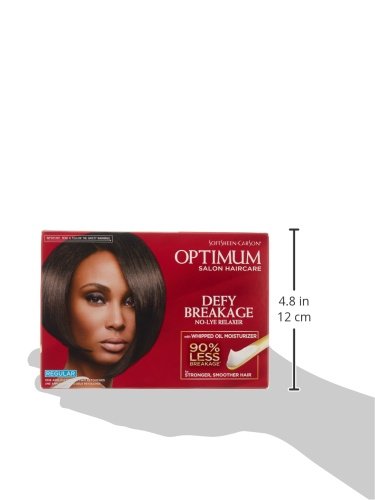 SoftSheen-Carson Optimum Salon Haircare Optimum Care Defy Breakage No-Lye Relaxer, Regular Strength for Normal Hair Textures, Optimum Salon Haircare, Hair Relaxer with Coconut Oil