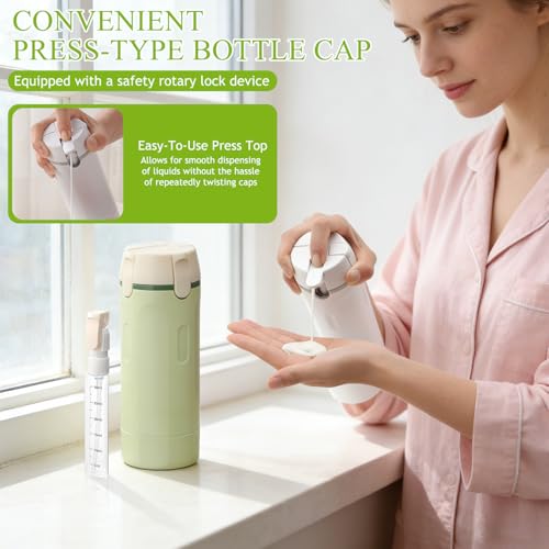 4-Pack 30ML Travel Bottle Dispenser Set, Leak Proof