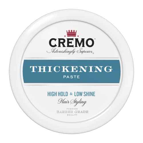 Cremo Barber Grade Hair Styling Thickening Paste, 4 Ounce (Pack of 3)