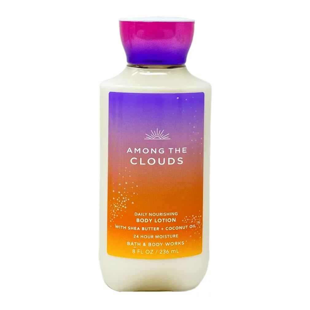 Bath and Body Works Super Smooth Body Lotion Sets Gift For Women 8 Oz (Amonug The Clouds)