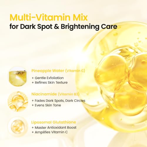 BIODANCE Vita Niacinamide Eye Patches, 60 Count Dark Circle Treatment
