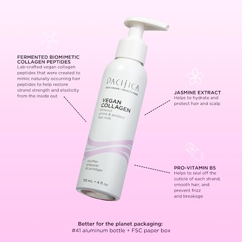 Pacifica Heat Protection Spray - Vegan Collagen Blowout Primer