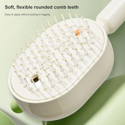 Electric Spray Hair Cushion Comb with Steaming Massage | Rechargeable Detangling Brush