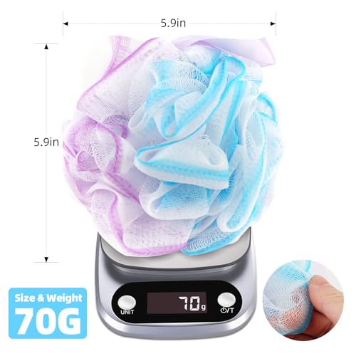 Chuya Large Bath Loofahs 4-Pack, 280g Exfoliating Sponges