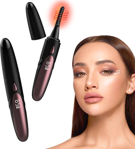 Gacavks Electric Heated Eyelash Curler - USB Rechargeable, 10s Heat-Up, 4 Modes