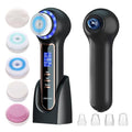 Electric Facial Cleansing Brush with LCD Screen, 3-in-1 Face Scrubber & Optional Blackhead Remover, Rechargeable, IPX7 Waterproof, Gentle Daily & Deep Cleaning for All Skin Types