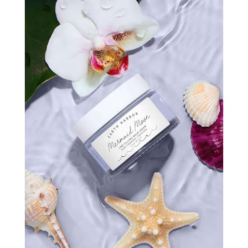 Earth Harbor Mermaid Moon Line-Filling Balm Cream - Vegan Night Treatment for Wrinkles and Hydration, with 20+ Actives - Deeply Restores and Nourishes Skin