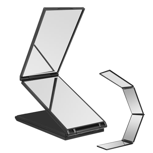 Vin Beauty 4-Way Foldable Handheld Makeup & Haircut Mirror, Portable 360° Self-Grooming Tool