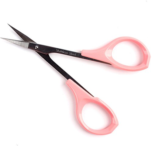 Eyebrow Scissors 4 Inch Curved Stainless Steel