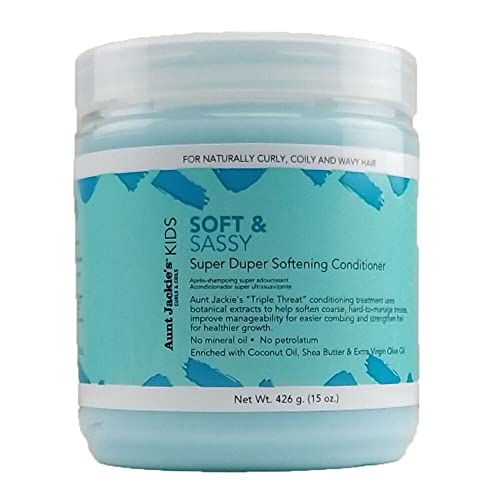 Aunt Jackie¡¯s Kids Hair Care Bundle ? 5 Full-Size Products for Easier Combing, Styling & Nourishing Hair ? Made with Natural Herbal & Botanical Ingredients (12 oz, 15 oz, 8 oz)