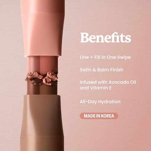 Sacheu DoubleDown Lip Definer 2-in-1 Lip Liner & Balm Glossed Over – Hydrating & Buildable